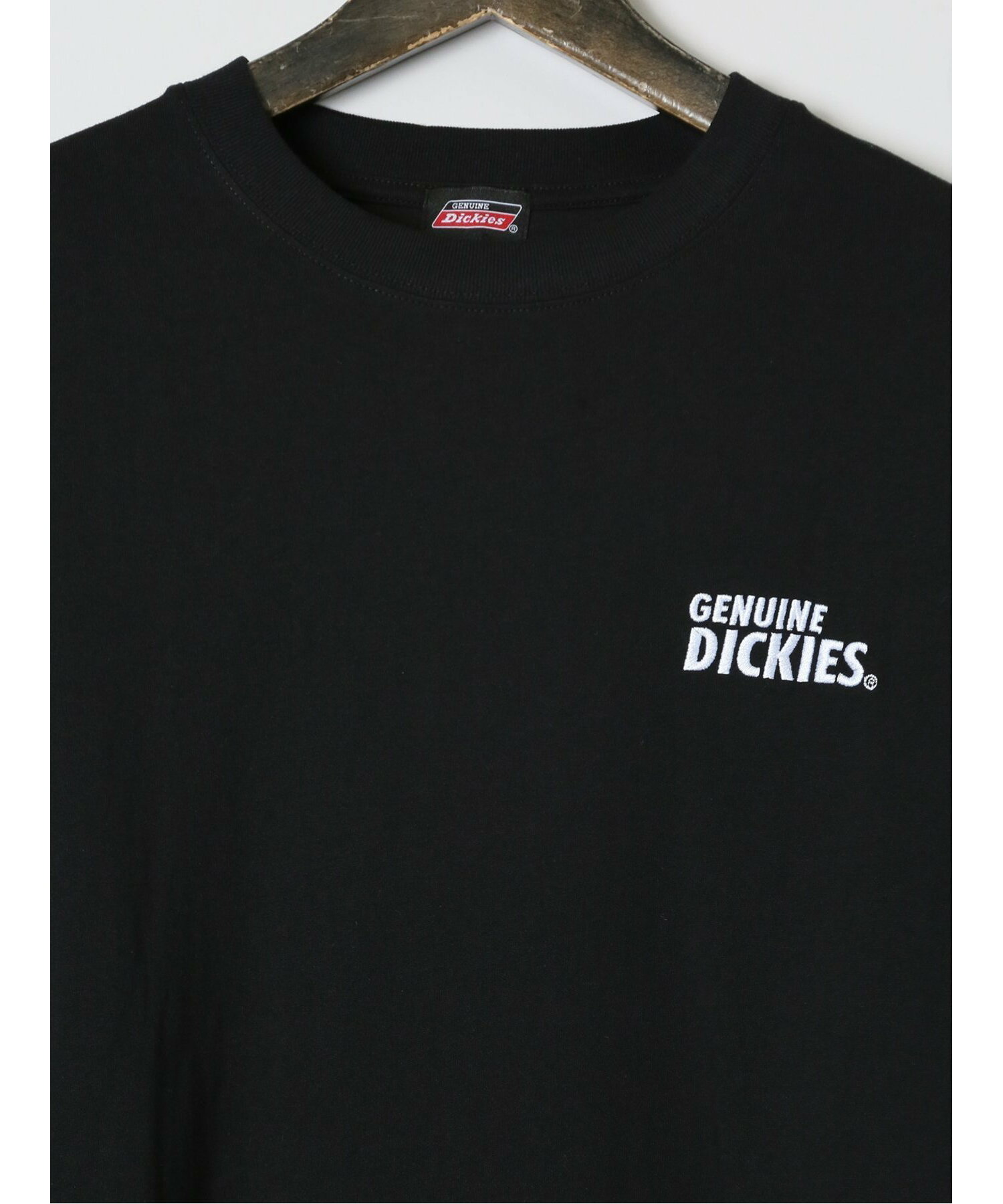 【大きいサイズ】ジュニュイン ディッキーズ/Genuine Dickies フェス風バックプリント クルーネック半袖Tシャツ